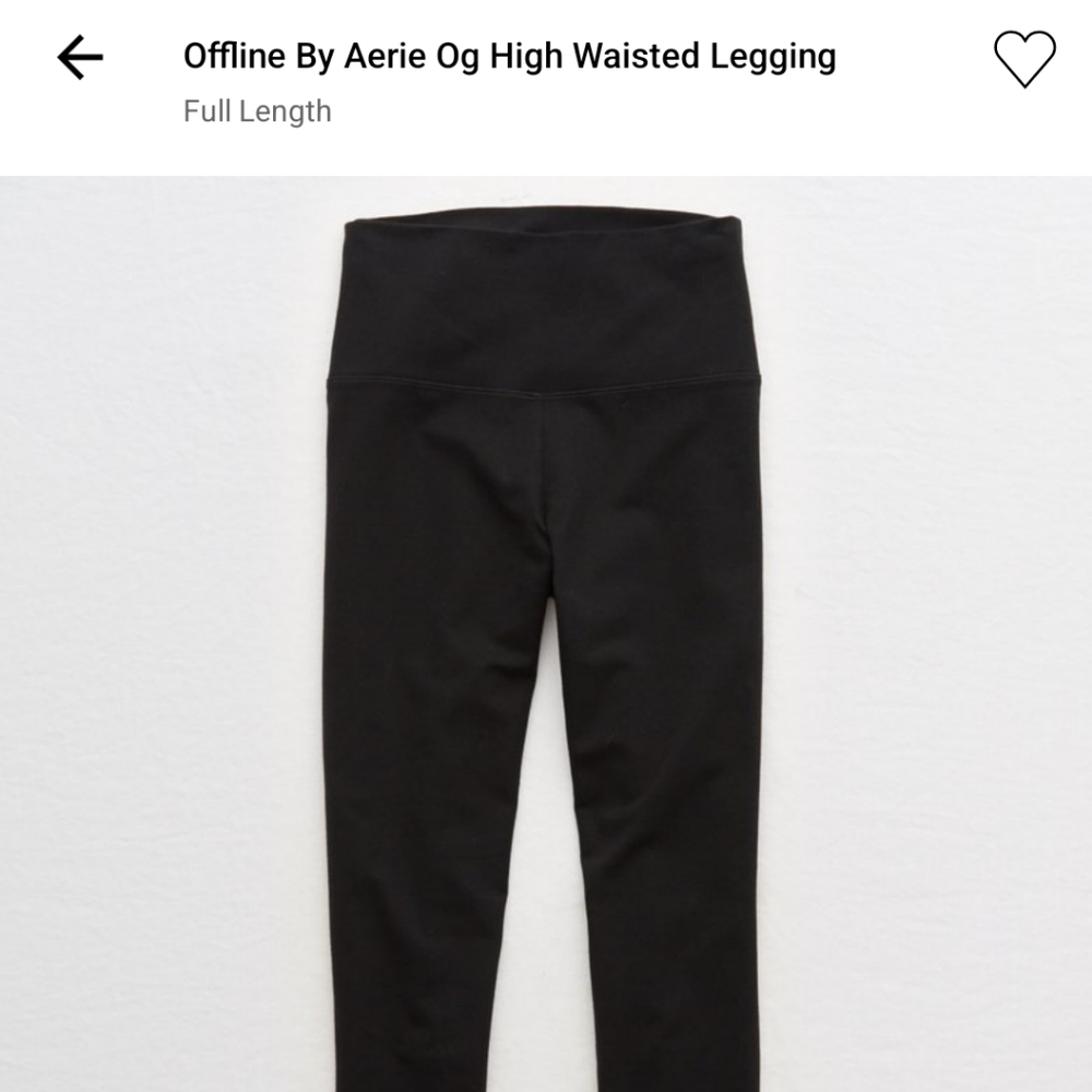 Aerie high waisted leggings size small- black